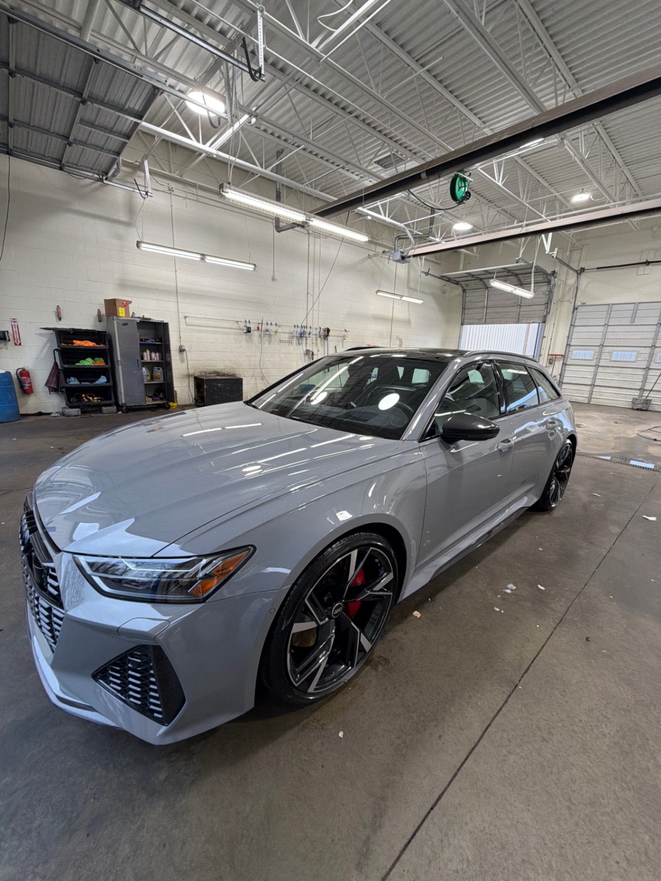 Audi RS6 Avant clean and ready for delivery in the detail shop
